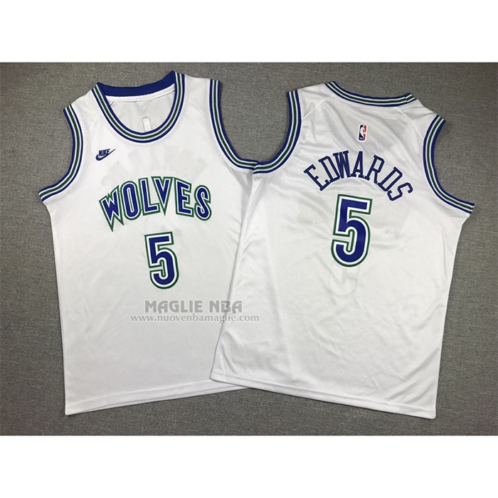 Maglia
 Anthony Edwards NO 5 Bambino
 Minnesota Timberwolves Classic 2023-24 Bianco
